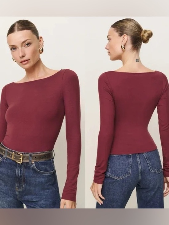 Reformation Tops - SOLD Reformation Wiley Top in Red